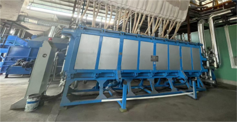 Brazilian customer site：6m block machine with vacuum system.