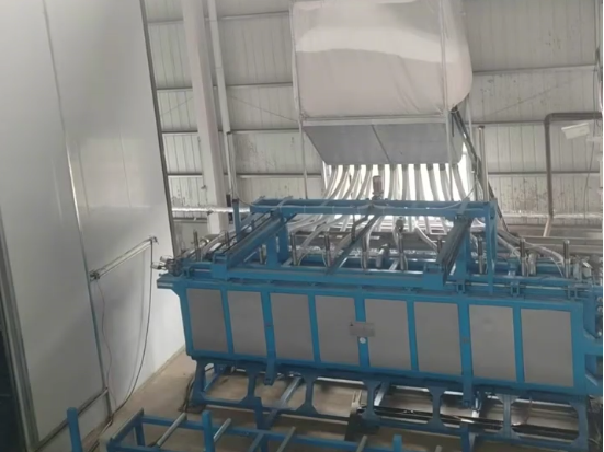European customer's 6-meter horizontal lost foam template material automated production line