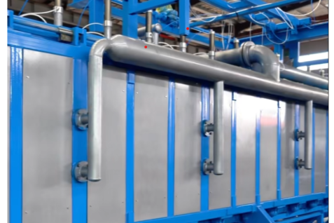The 4-meter vertical vacuum block machine was successfully debugged!