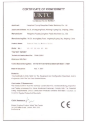 Certification
